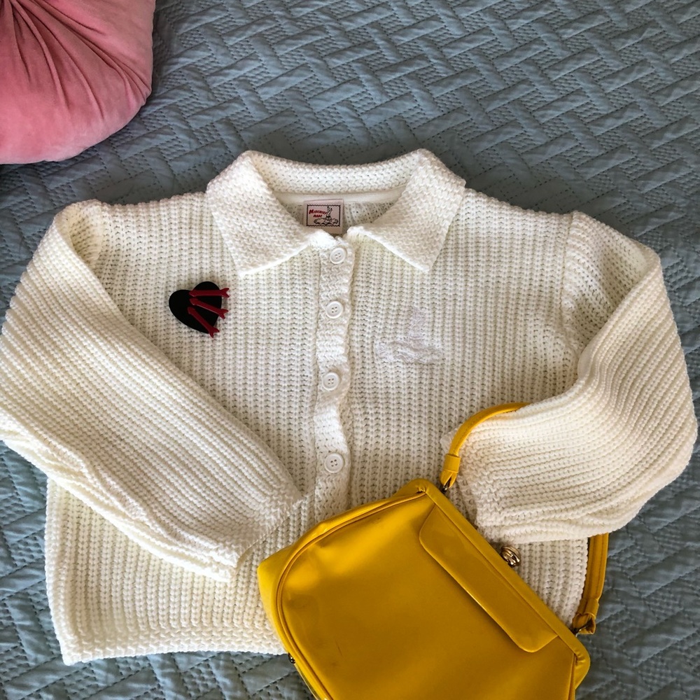 Mischief Made Ivory Knit Sweater.